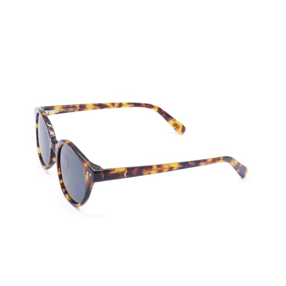 Noblag Greg Narrow Round Grey Polarized Lenses Sunglasses Unisex - Picture 2 of 4